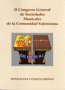 II Congreso general de Sociedades Musicales de la Comunidad Valenciana